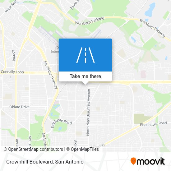Crownhill Boulevard map