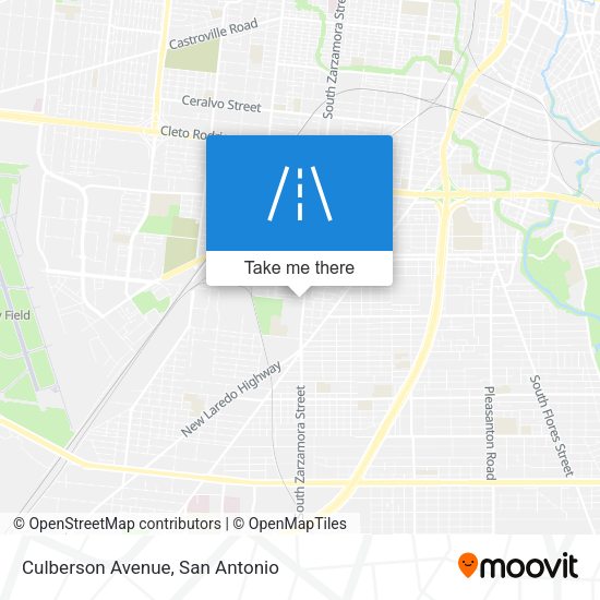Culberson Avenue map