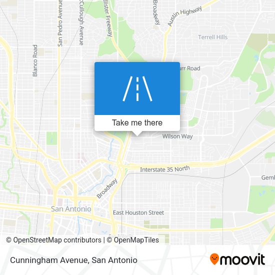 Mapa de Cunningham Avenue