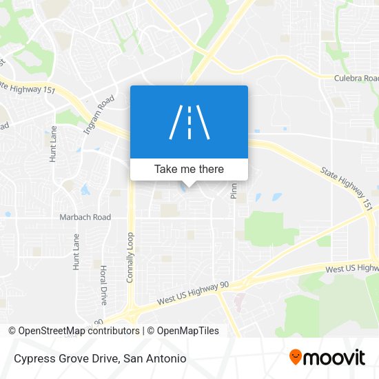 Cypress Grove Drive map