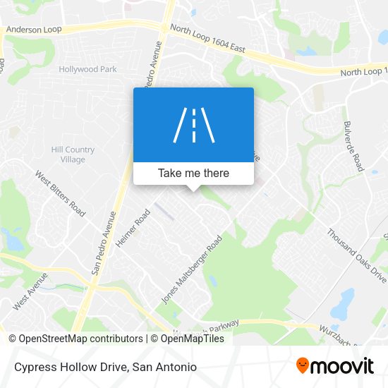 Cypress Hollow Drive map