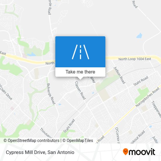 Cypress Mill Drive map