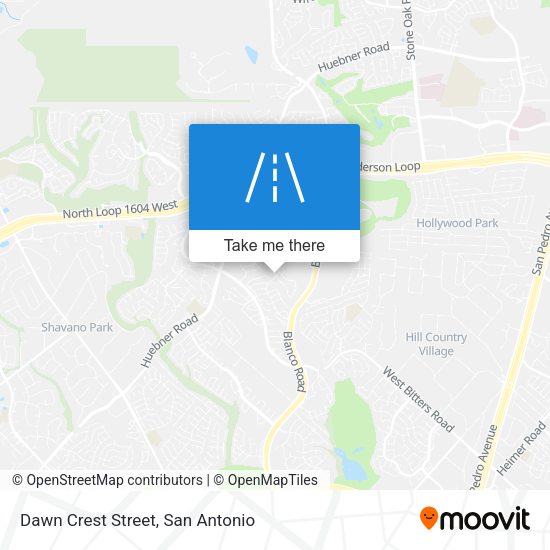 Dawn Crest Street map