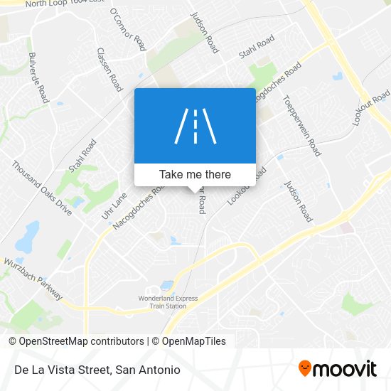 De La Vista Street map