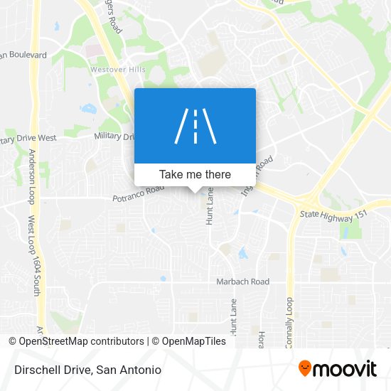 Dirschell Drive map