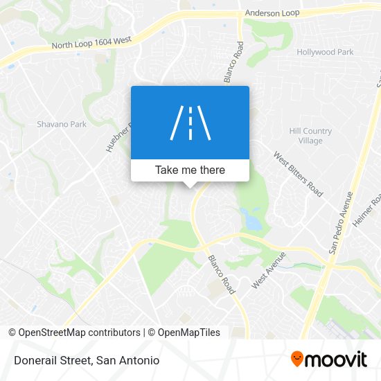 Donerail Street map
