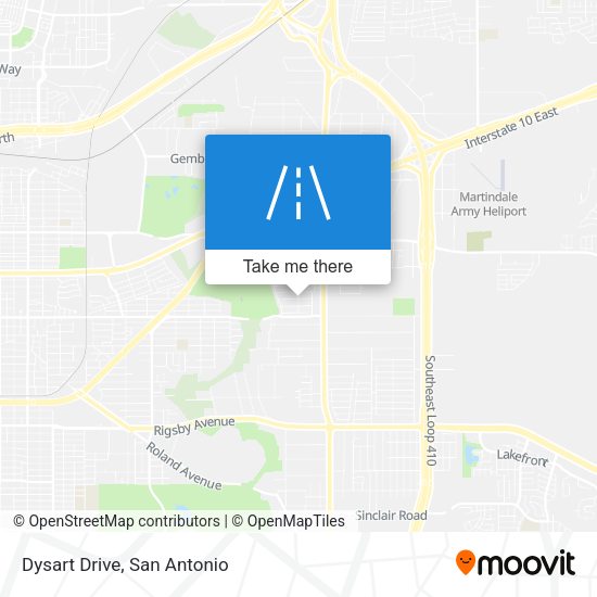 Mapa de Dysart Drive