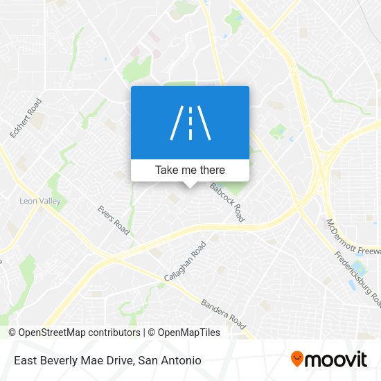 East Beverly Mae Drive map