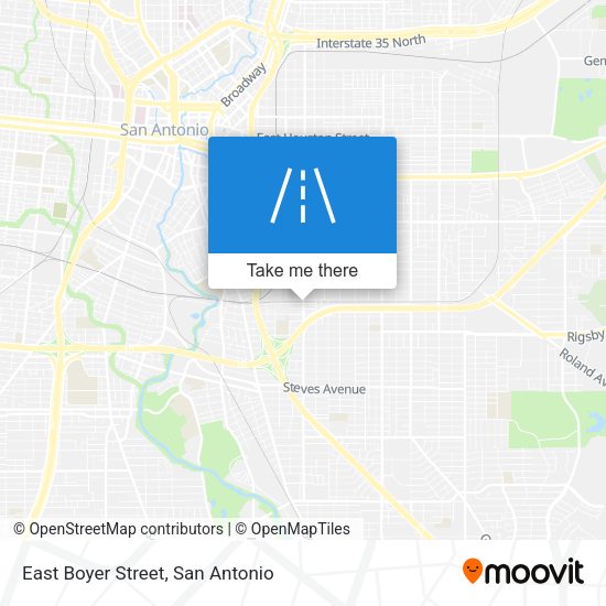 East Boyer Street map