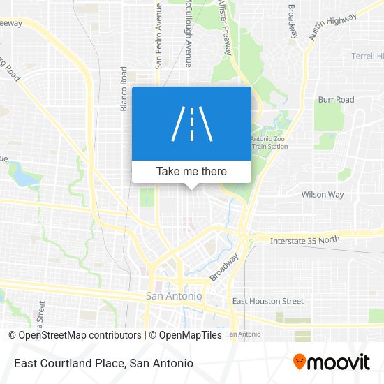 East Courtland Place map