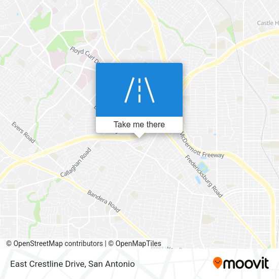 East Crestline Drive map
