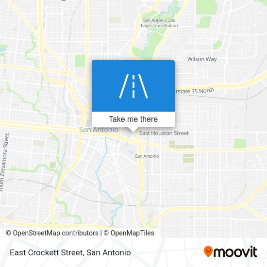 East Crockett Street map