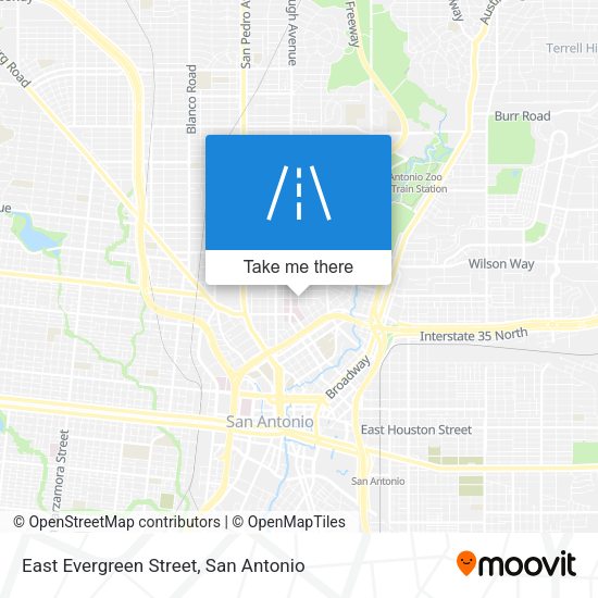 East Evergreen Street map