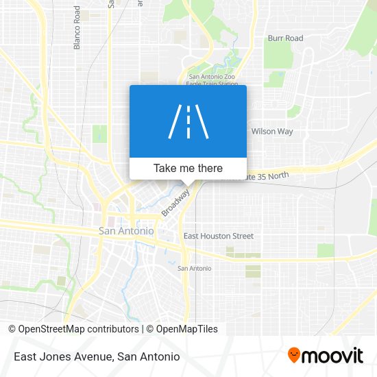 East Jones Avenue map