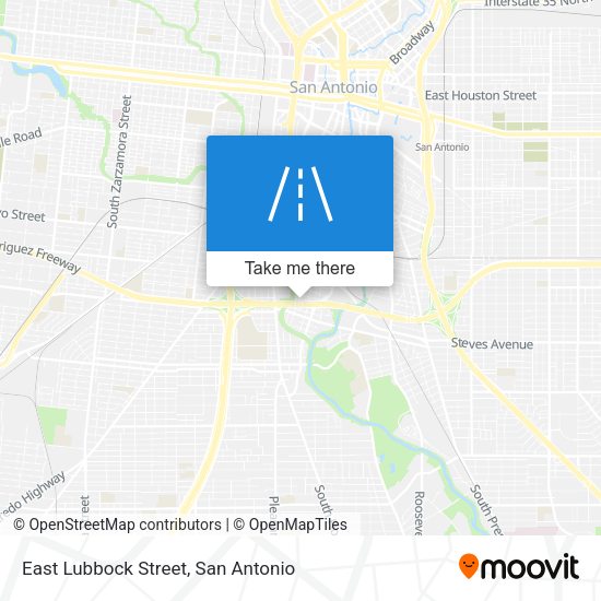 Mapa de East Lubbock Street