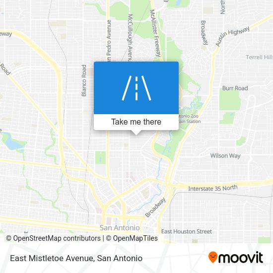 East Mistletoe Avenue map