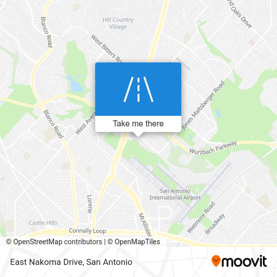 East Nakoma Drive map