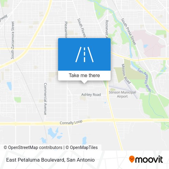 East Petaluma Boulevard map