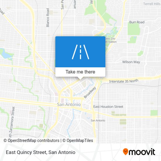 East Quincy Street map