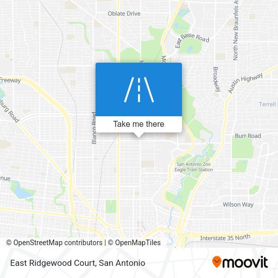 East Ridgewood Court map