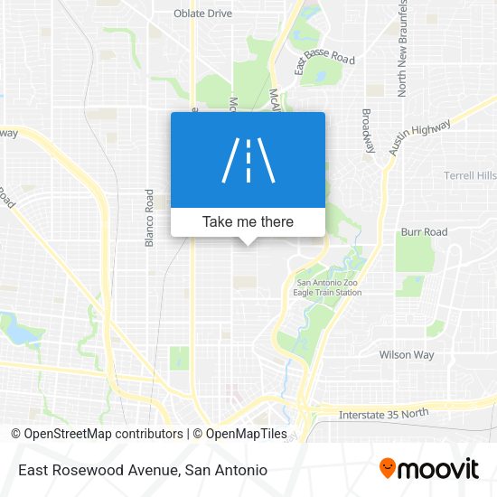 East Rosewood Avenue map