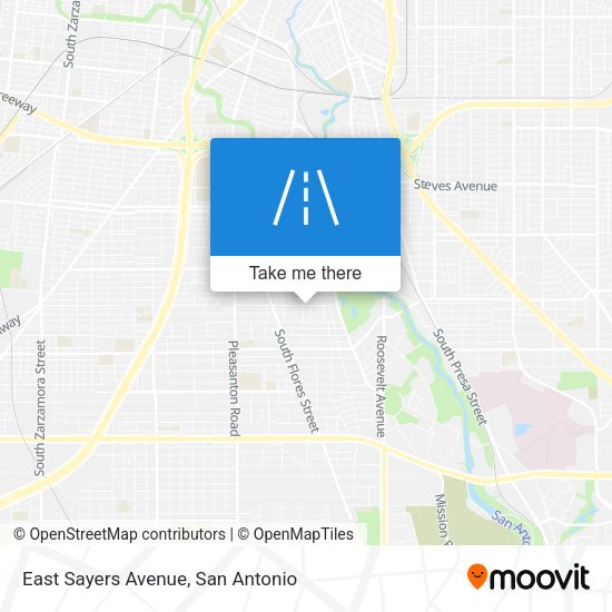 East Sayers Avenue map