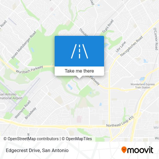 Edgecrest Drive map