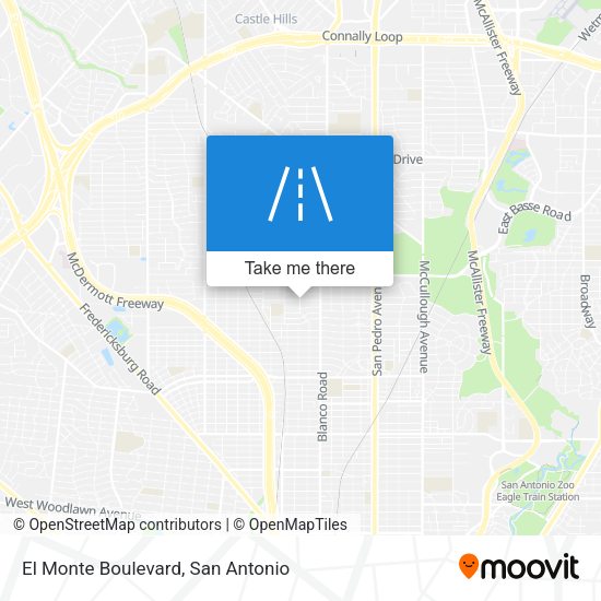 El Monte Boulevard map