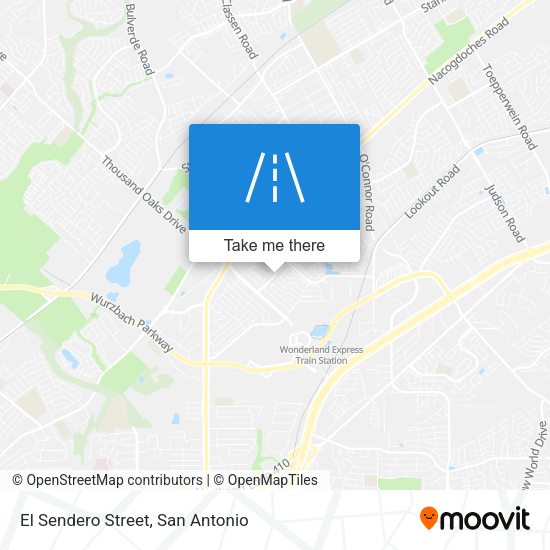 Mapa de El Sendero Street