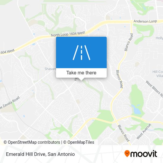 Emerald Hill Drive map