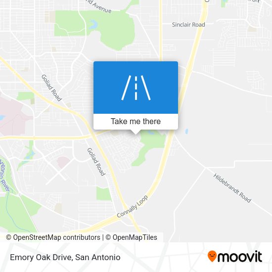 Emory Oak Drive map