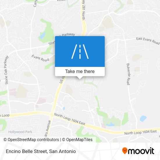 Encino Belle Street map