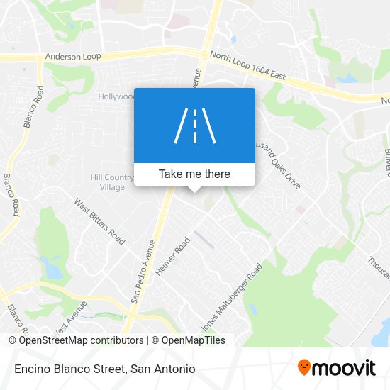 Encino Blanco Street map