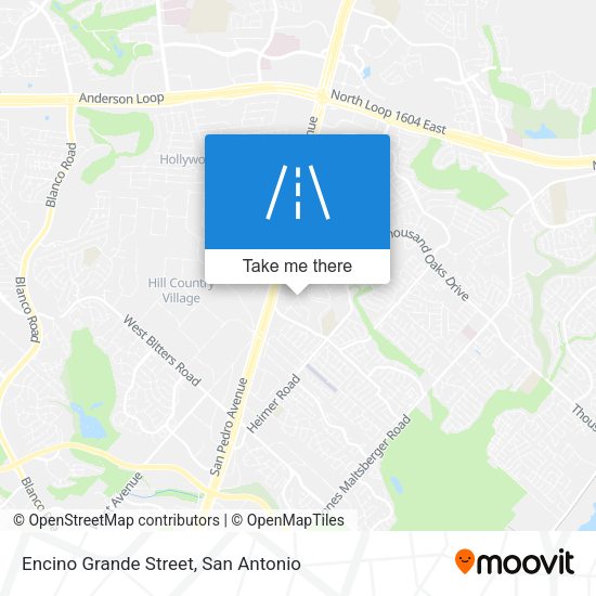 Encino Grande Street map
