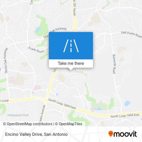Encino Valley Drive map