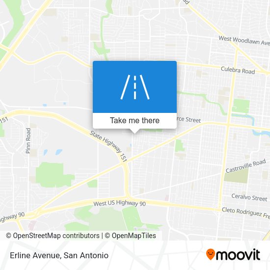 Mapa de Erline Avenue