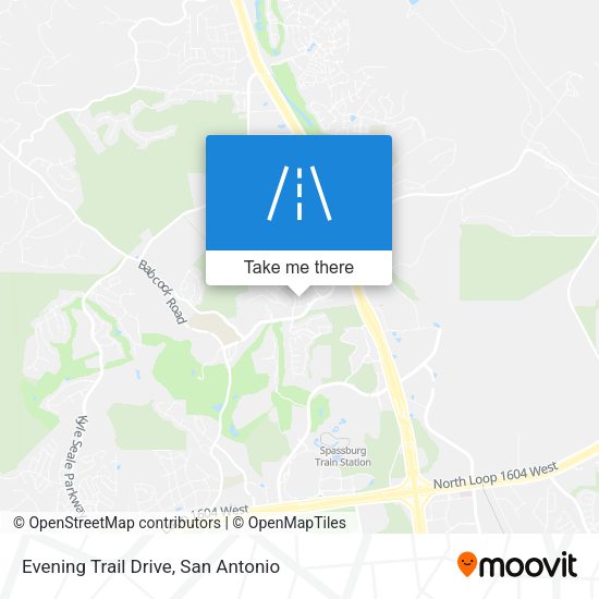 Evening Trail Drive map