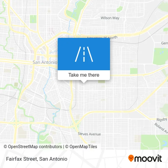 Mapa de Fairfax Street