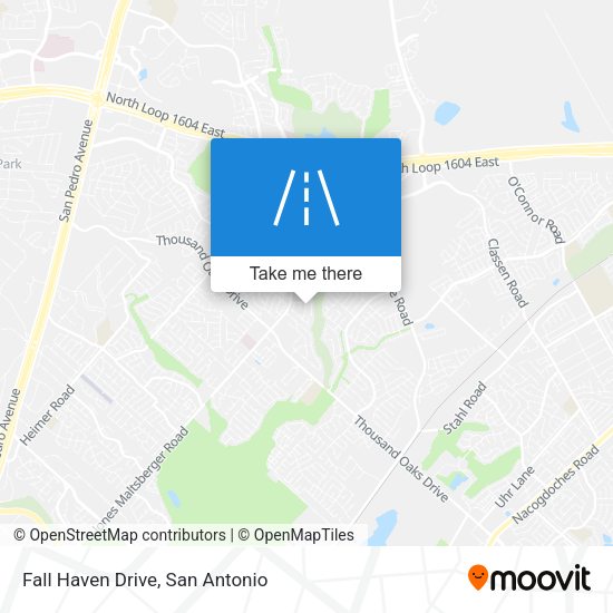 Fall Haven Drive map