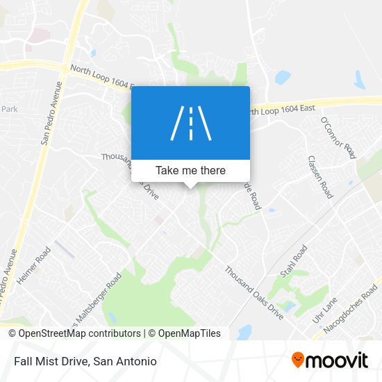 Fall Mist Drive map