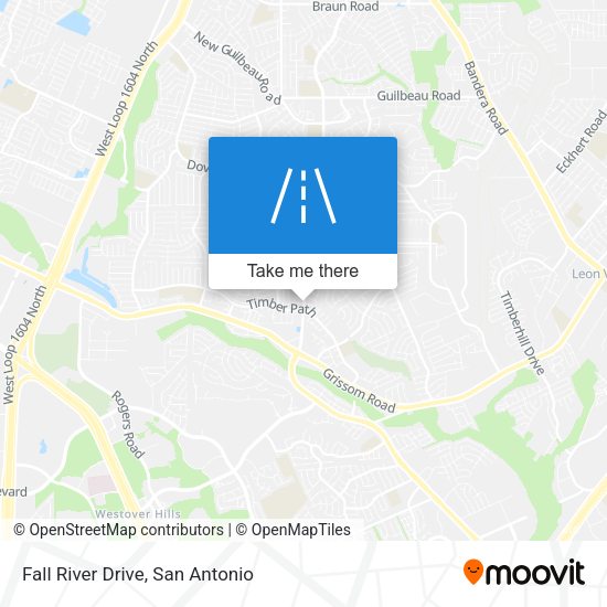Fall River Drive map