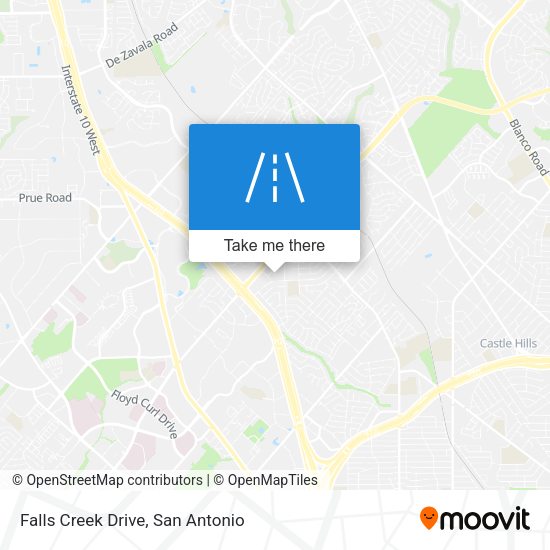 Falls Creek Drive map