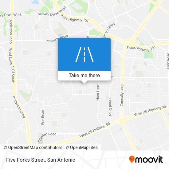 Five Forks Street map