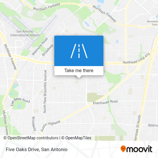 Mapa de Five Oaks Drive