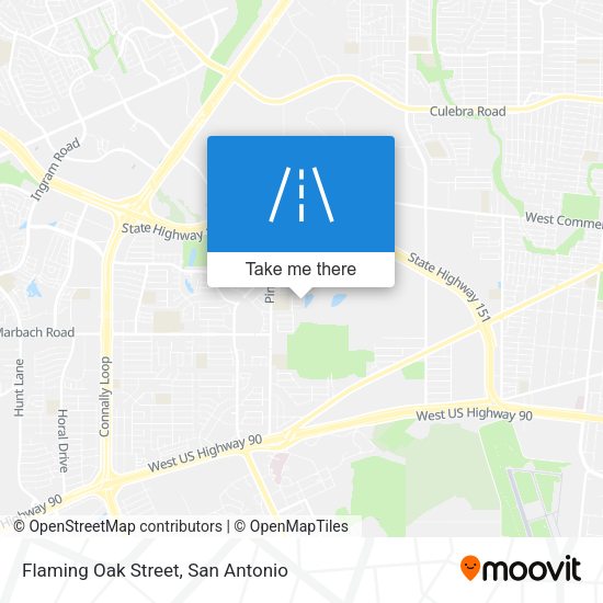 Flaming Oak Street map