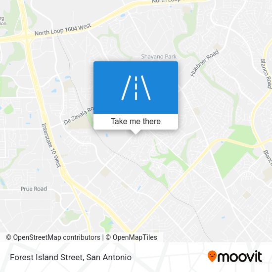 Mapa de Forest Island Street