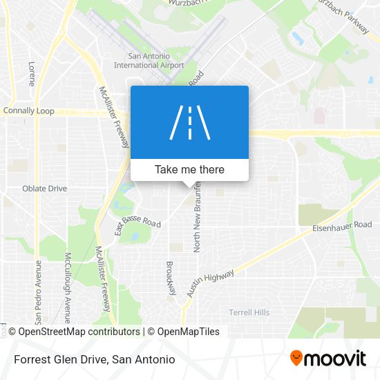 Forrest Glen Drive map