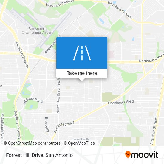 Forrest Hill Drive map