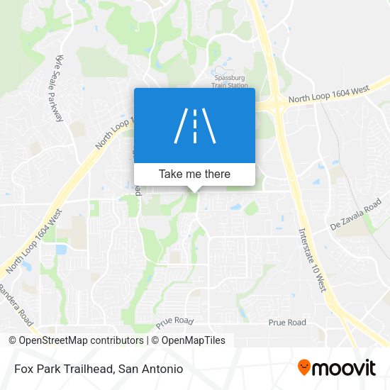 Fox Park Trailhead map
