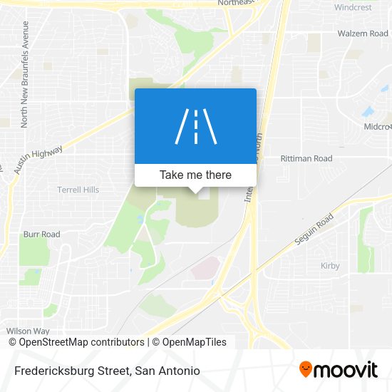 Fredericksburg Street map